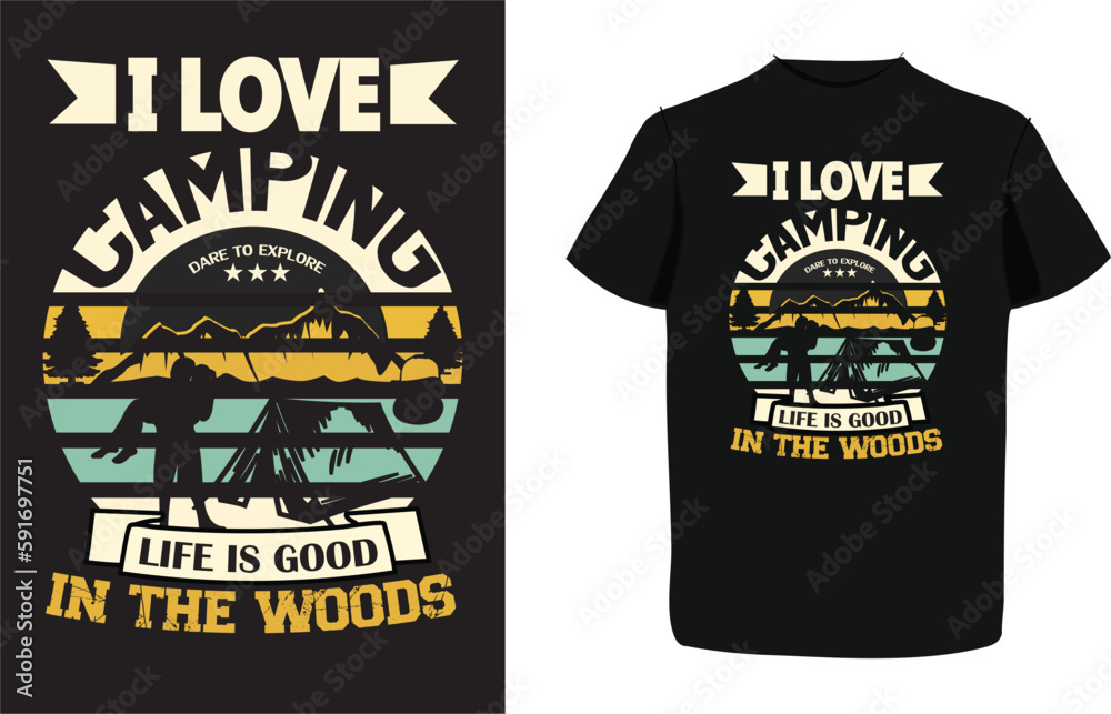 Camping is my Love Language &  Show Your Passion with this Fun T-Shirt Design