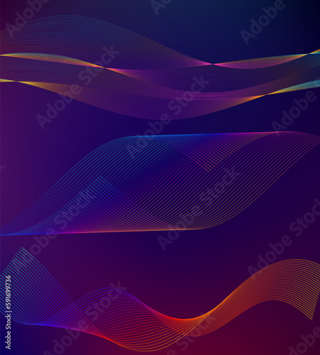 Design elements business presentation template. Vector illustration vertical web banners background, backdrop glow light effect . EPS 10 for web template, web site page presentation, neon disco club
