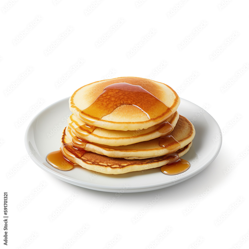 stack of pancakes with syrup on a plate stack of pancakes with syrup on a plate