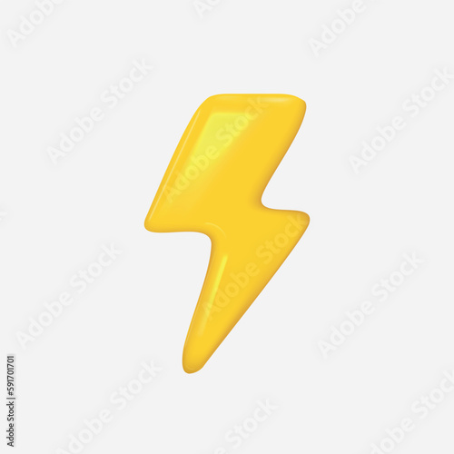 Free Download 3d energy sign. Lightning stop, danger. Vector - GFXLoad