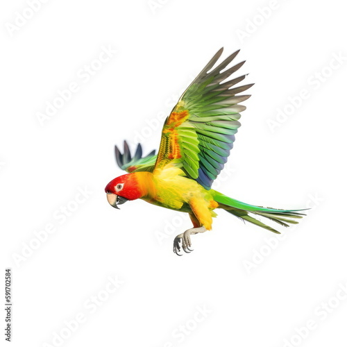 parrot bird, white background