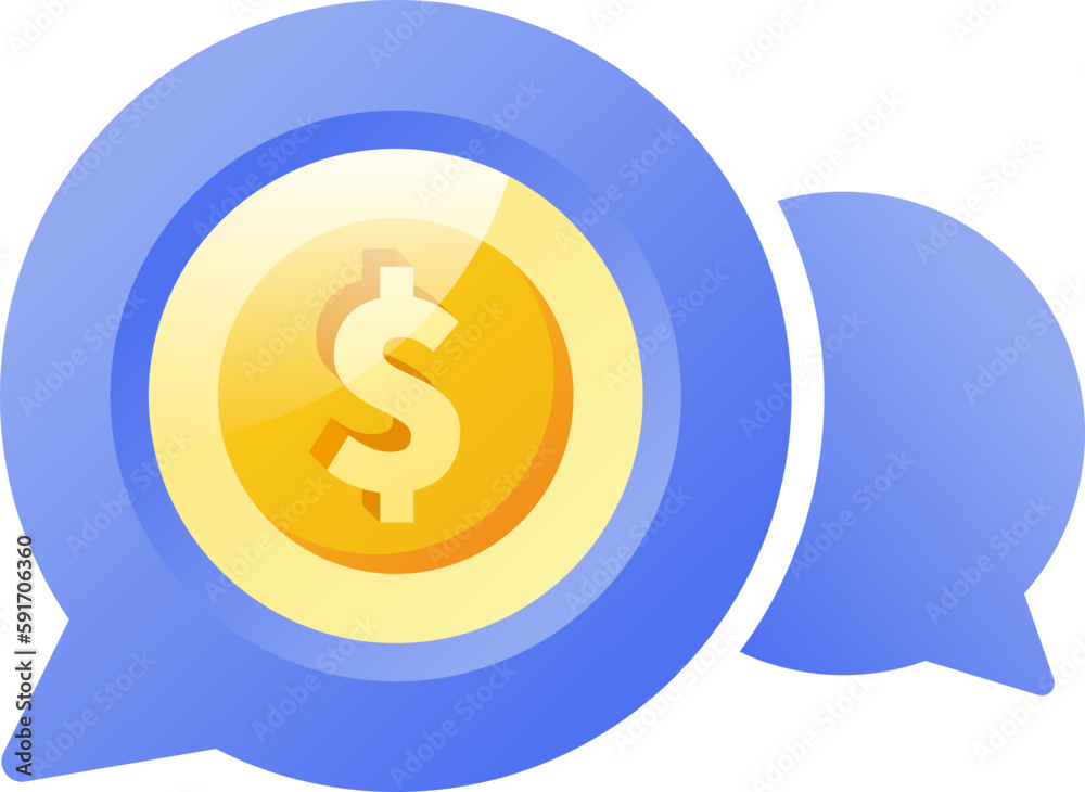 Obraz premium money chat