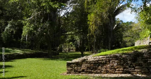 The Ball Court at Kohunlich Mayan Site - Quintana Roo, Mexico photo