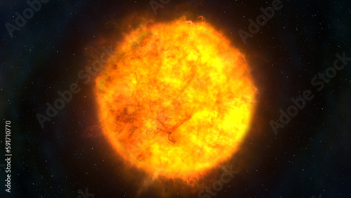 Fototapeta Naklejka Na Ścianę i Meble -  An image of the sun and coronal mass ejections