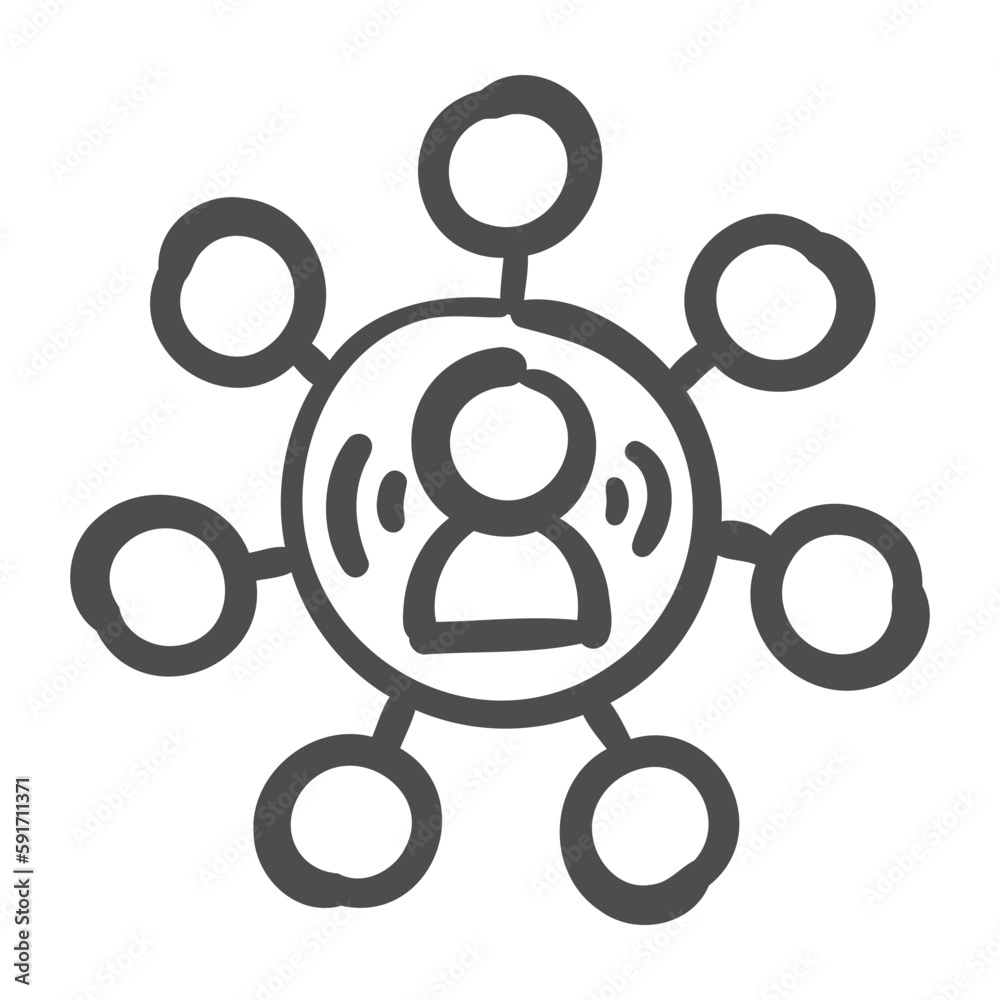Obraz premium networking icon