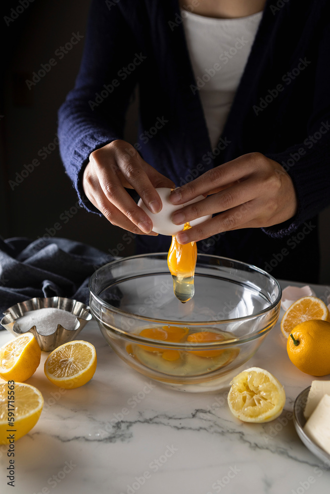Cracking Eggs for Lemon Curd