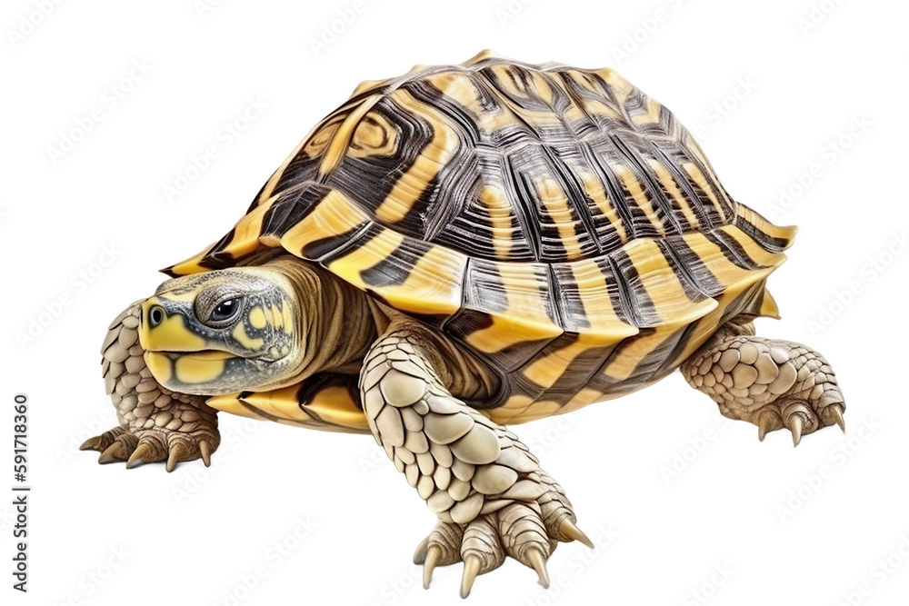 Obraz premium turtle on a transparent background, Generative Ai