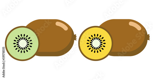 Sweet and sour fruit kiwi, golden kiwi Clipart,
새콤달콤한 맛의 과일인 키위와 골든키위 클립아트