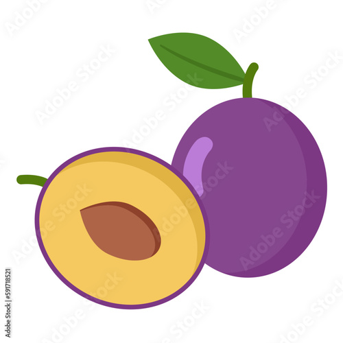Plums as a health food and juice source clip art,
건강식품이자 쥬스원료인 자두 클립아트