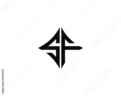 SF Logo design vector template