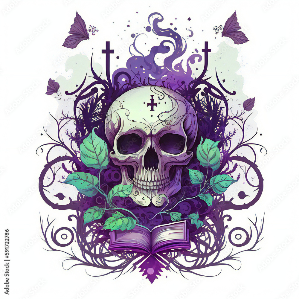 skeleton art created with Generative AI technology skeleton art created with Generative AI technology