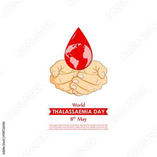 Vector illustration for World Thalassemia Day 8 May