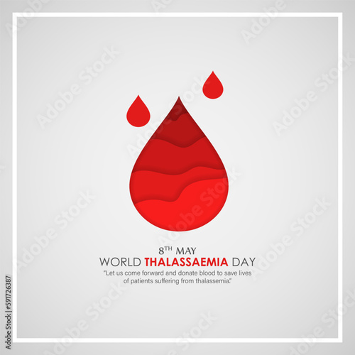 Vector illustration for World Thalassemia Day 8 May