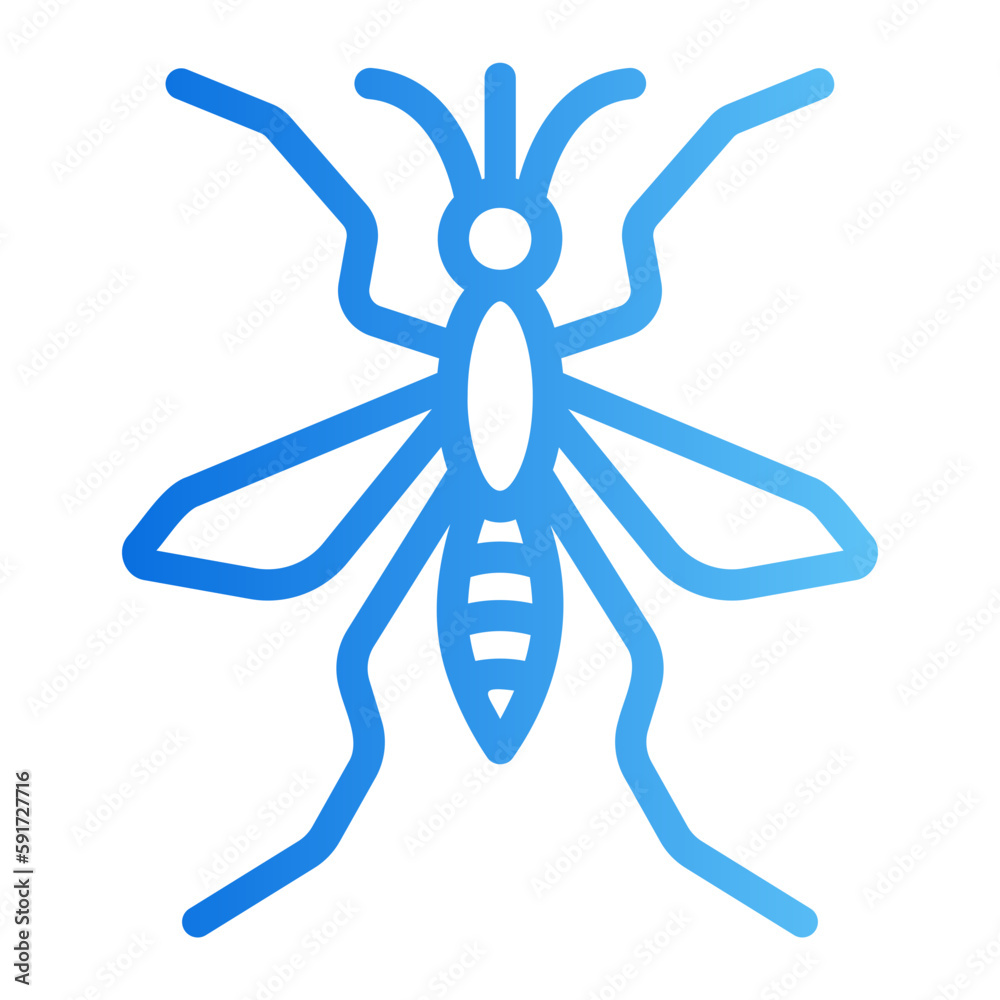 mosquito gradient icon