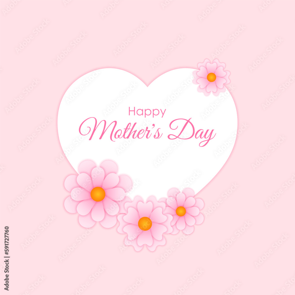 Vector illustration for Happy Mother's Day 8 May
