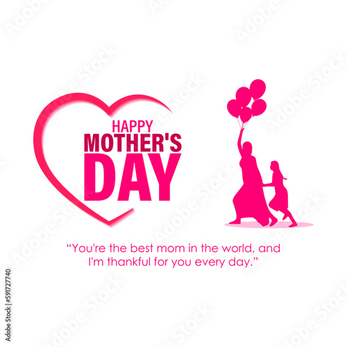 Vector illustration for Happy Mother's Day