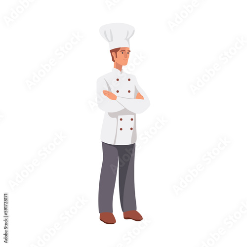 Professional chef standing in kitchen