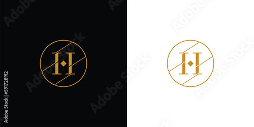 Modern and unique  letter H initials logo design 2