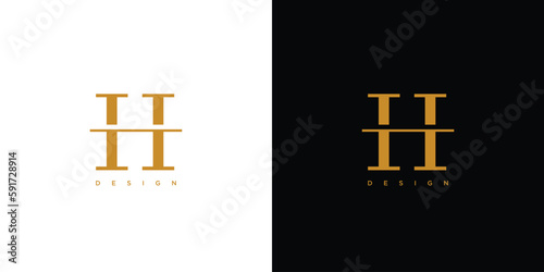 Modern and unique  letter H initials logo design 3