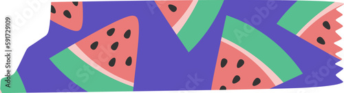 Adhesive Tape With Watermelon Pattern