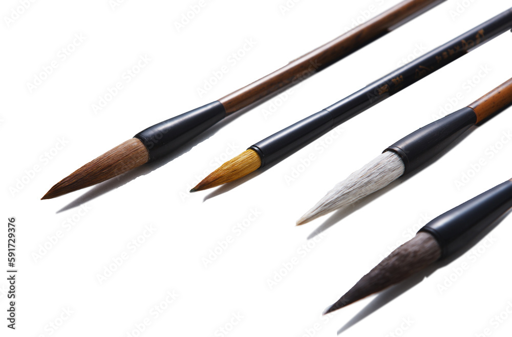 Scroll and brushes Scroll and brushes