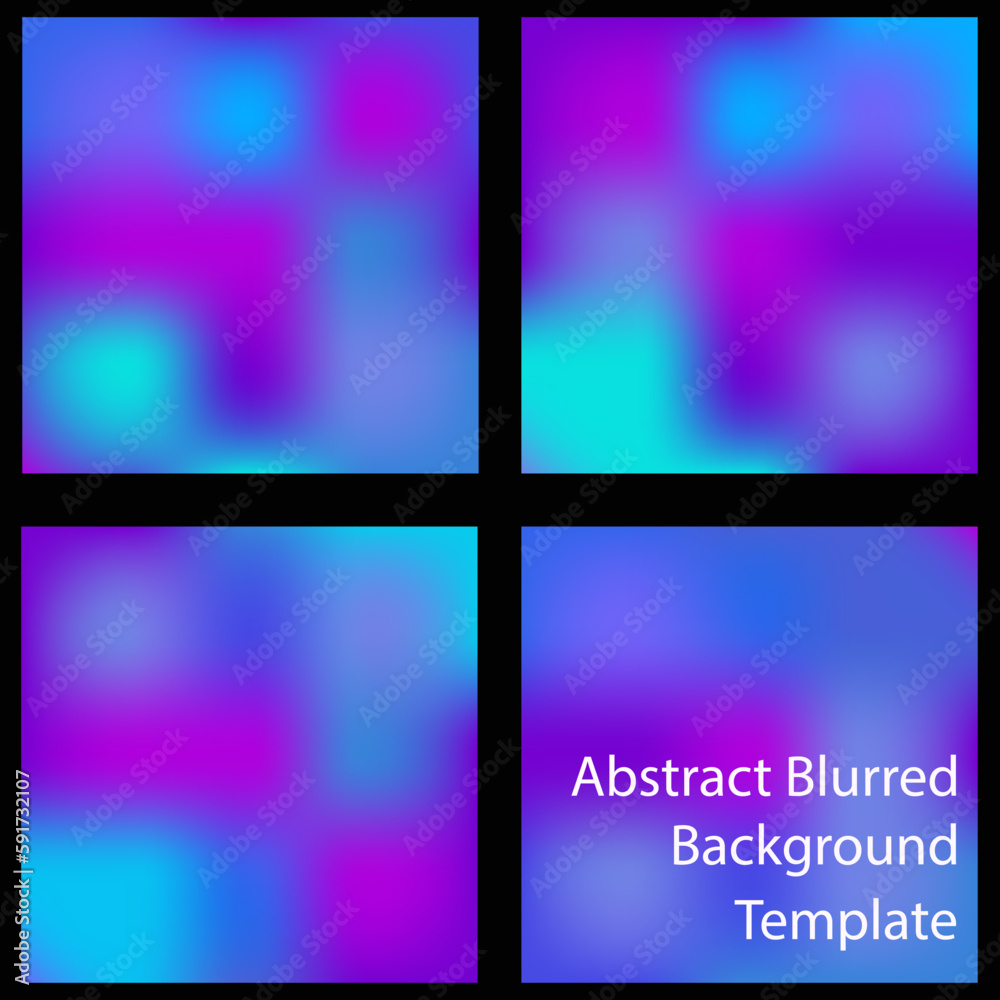 Fototapeta premium abstract blurred background design template in bokeh gradient color