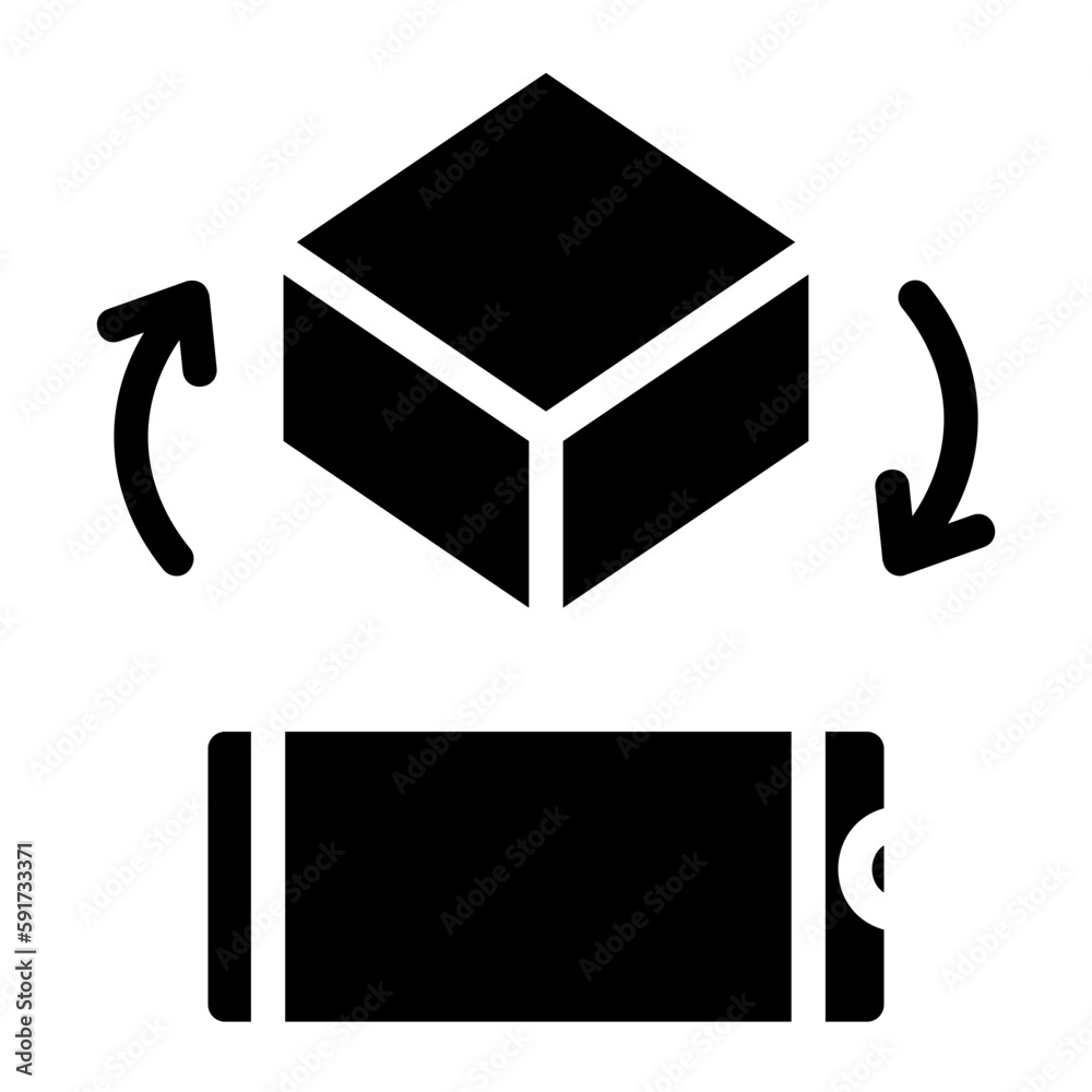 Augmented reality icon line style.