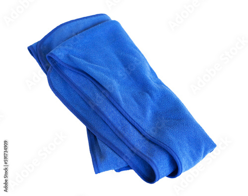 blue cloth isolated on white