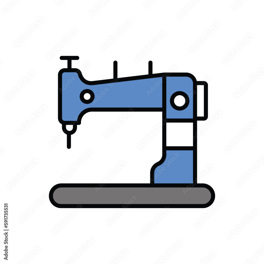 Sewing Machine icon vector stock.
