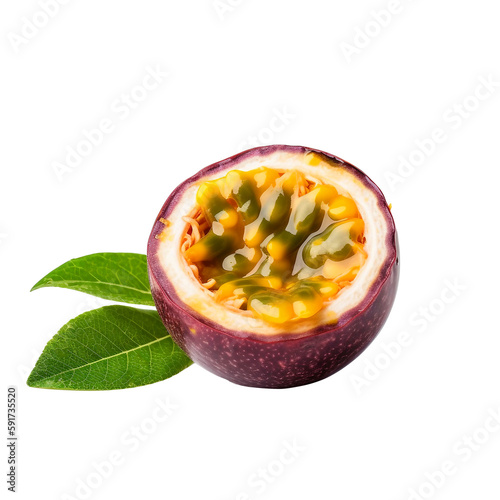 passion fruit isolated on transparent background