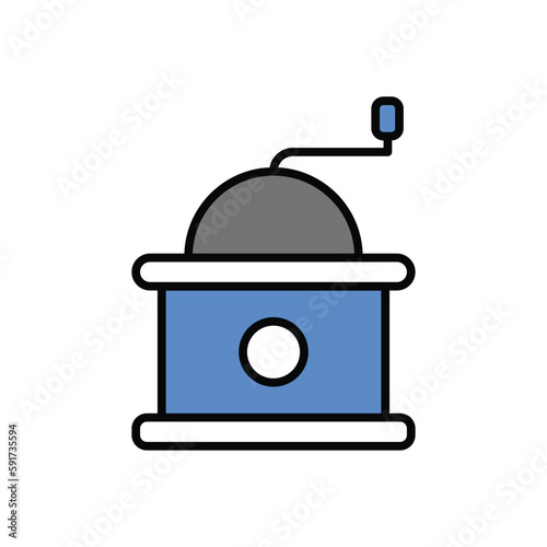  Coffee Grinder icon vector stock.