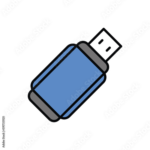 Usb icon vector stock.