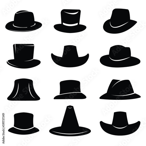 silhouette of jazz musician hat