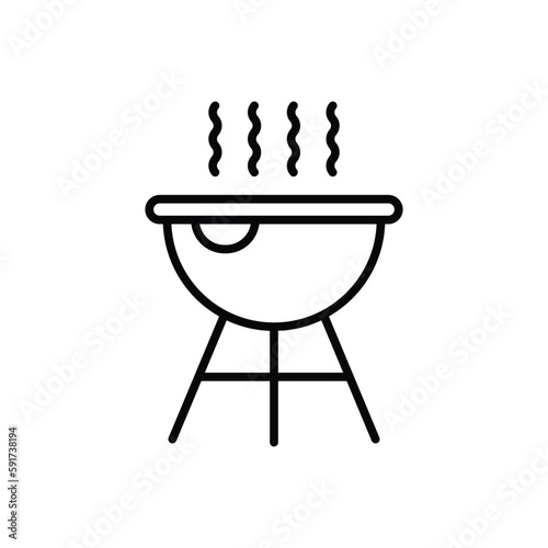 Bbq Grill icon vector stock.