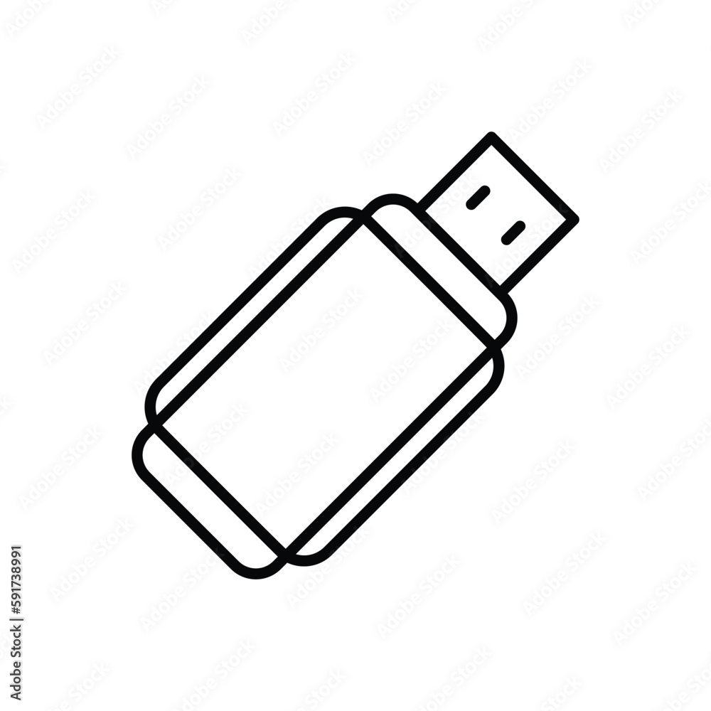 Usb icon vector stock. Usb icon vector stock.