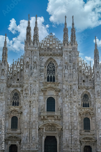 Wallpaper Mural Milan, in Italy, the cathedral Duomo, in the historic center
 Torontodigital.ca
