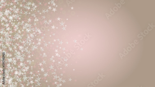 Abstract Vector Pink Background with Silver and White Light Spots. Magic Shiny Pastel Print. Baby Print. Romantic Bokeh Blurred Page Design for St' Valentines Day.  Gentle Stardust Pattern.