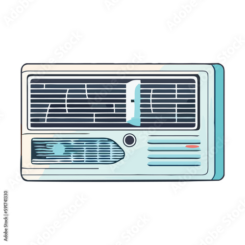 Modern vector design symbolizes broadcasting technology revival