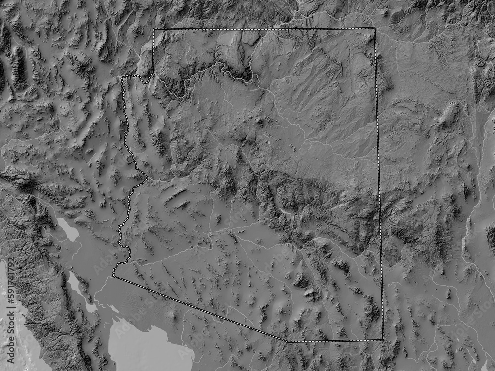 Arizona, United States of America. Bilevel. No legend Arizona, United States of America. Bilevel. No legend