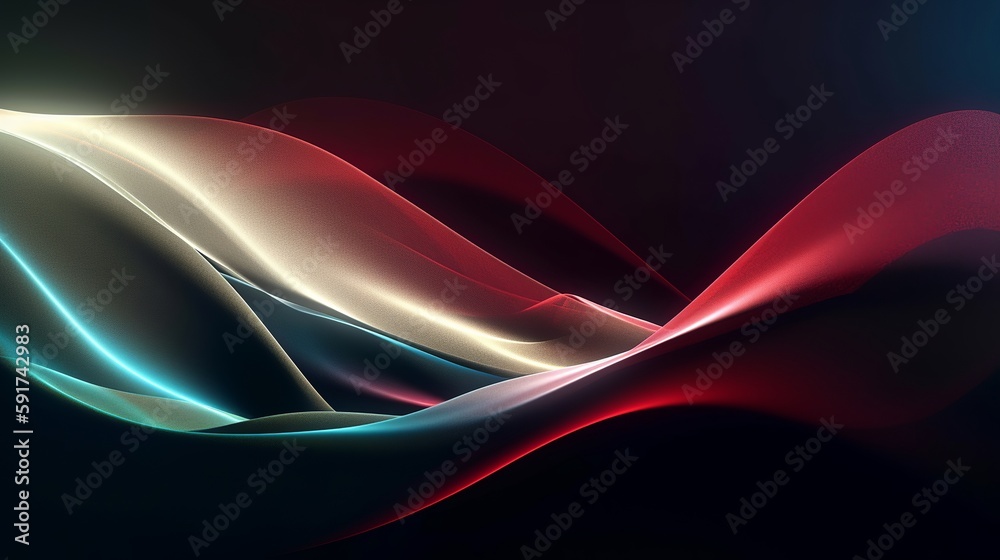 Naklejka premium Line art illustration on light background. Motion line design. Vibrant gradient background. Modern abstract template design. Web banner layout template. Abstract art background. White background.