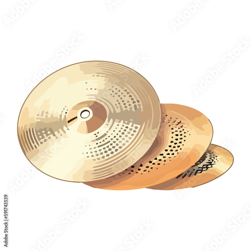three drum cymbals musical instrument