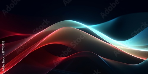 Line art illustration on light background. Motion line design. Vibrant gradient background. Modern abstract template design. Web banner layout template. Abstract art background. White background.