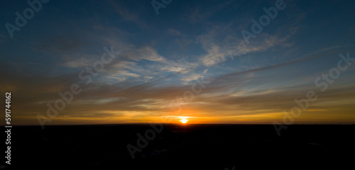 Sunset, mavic pro, drone