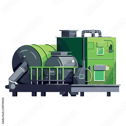 Heavy machinery working in steel manufacturing plant