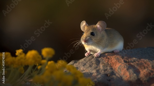 A peaceful moment with the Yellow-necked Mouse