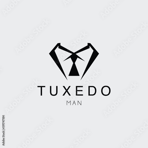 tuxedo logo vector illustration design for use brand company icon