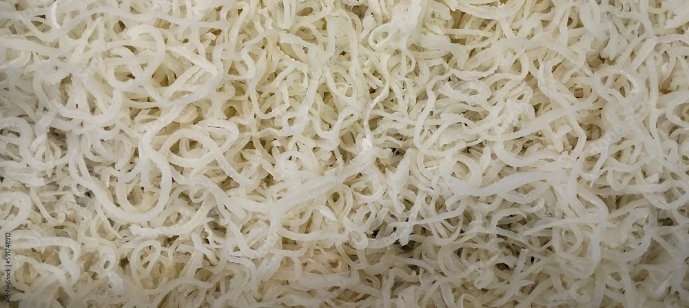 Shredded Pork Skin.Pig Skin Sliced For Cooking-Stock Photo. Shredded Pork Skin.Pig Skin Sliced For Cooking-Stock Photo.