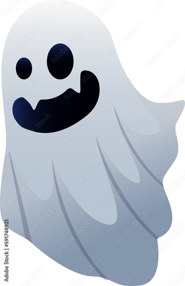 Halloween element illustration with ghost. Halloween element illustration with ghost.