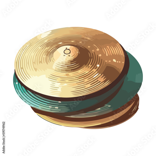 pile of drum cymbals instruments