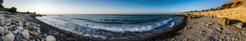 beach view created with Generative AI technology beach view created with Generative AI technology